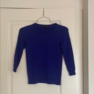 J. Crew Women's Blue Crew Neck Sweater